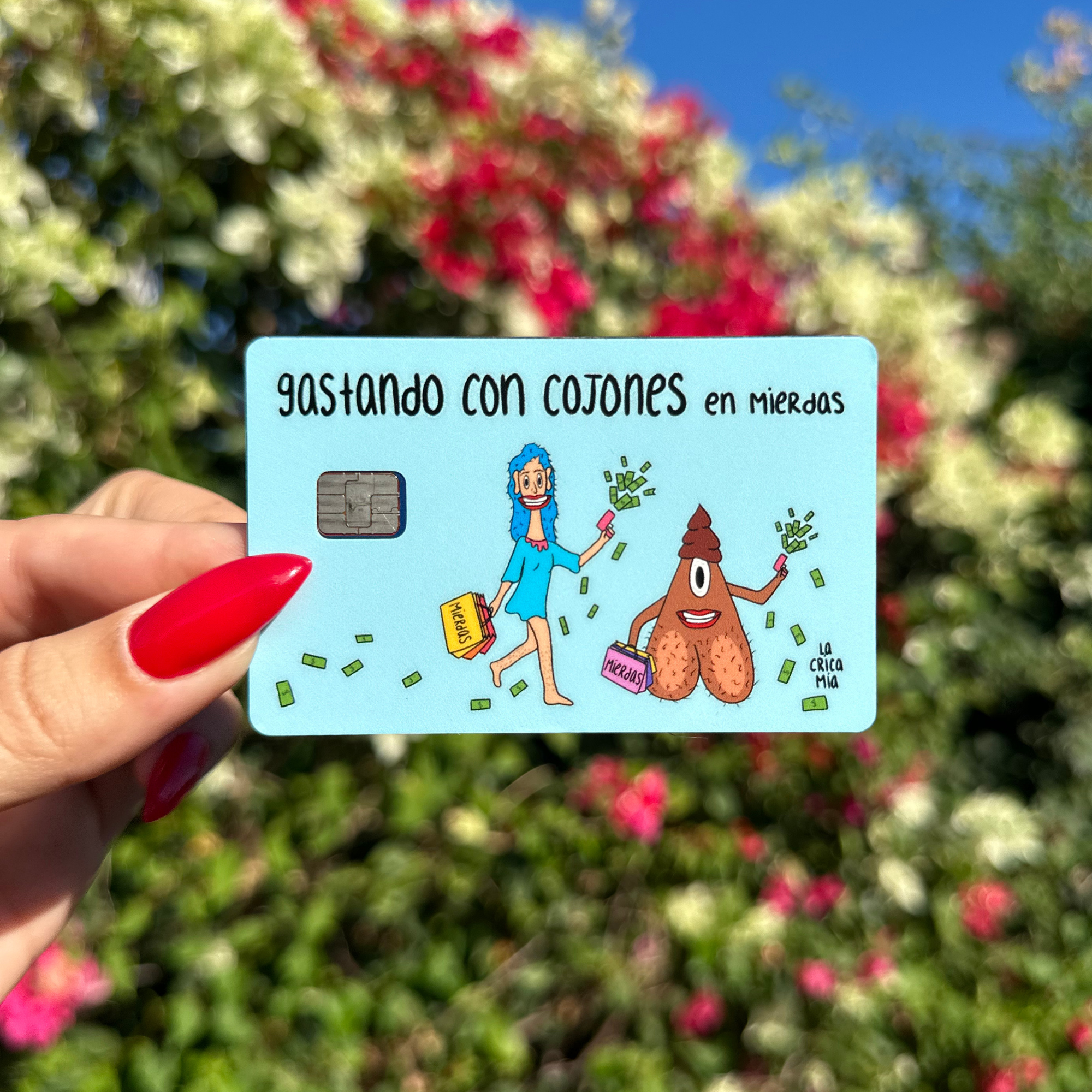 "Gastando Con Cojones" (Skin cover tarjeta de crédito)