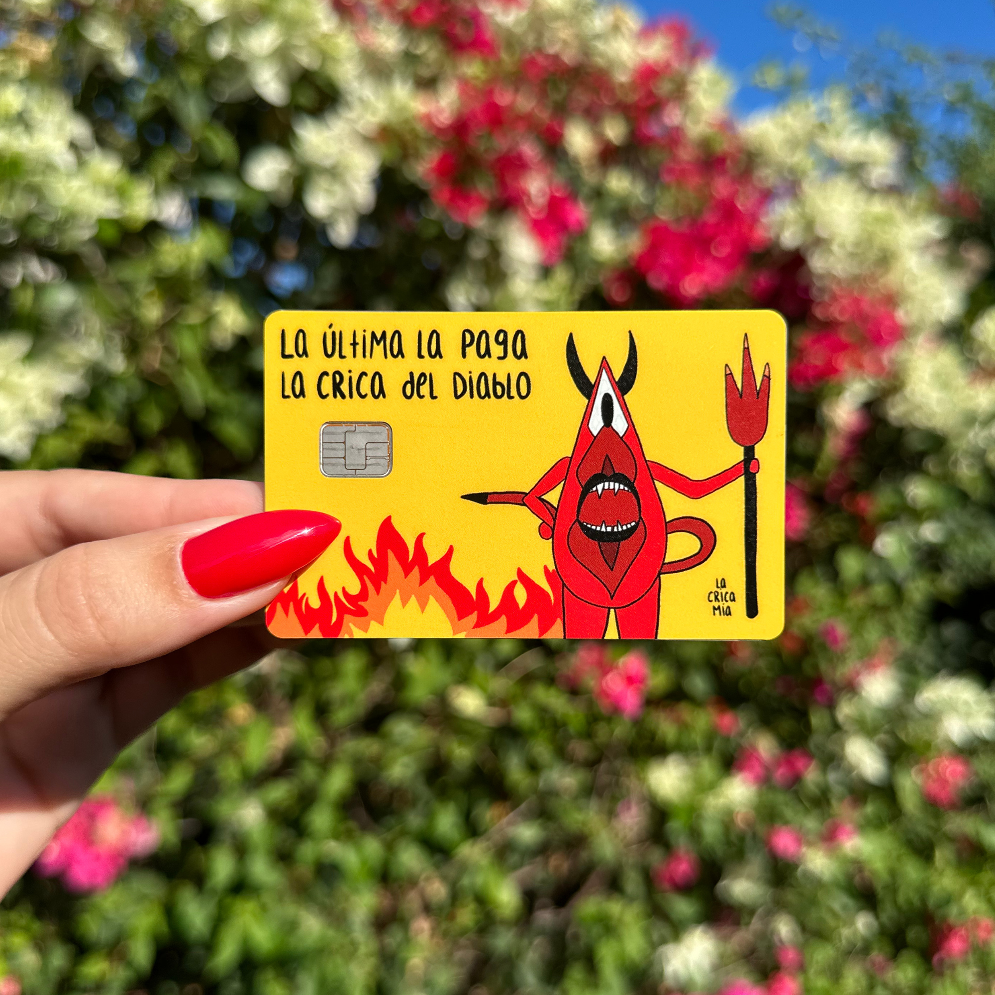 "La Crica Del Diablo" (Skin cover tarjeta de crédito)