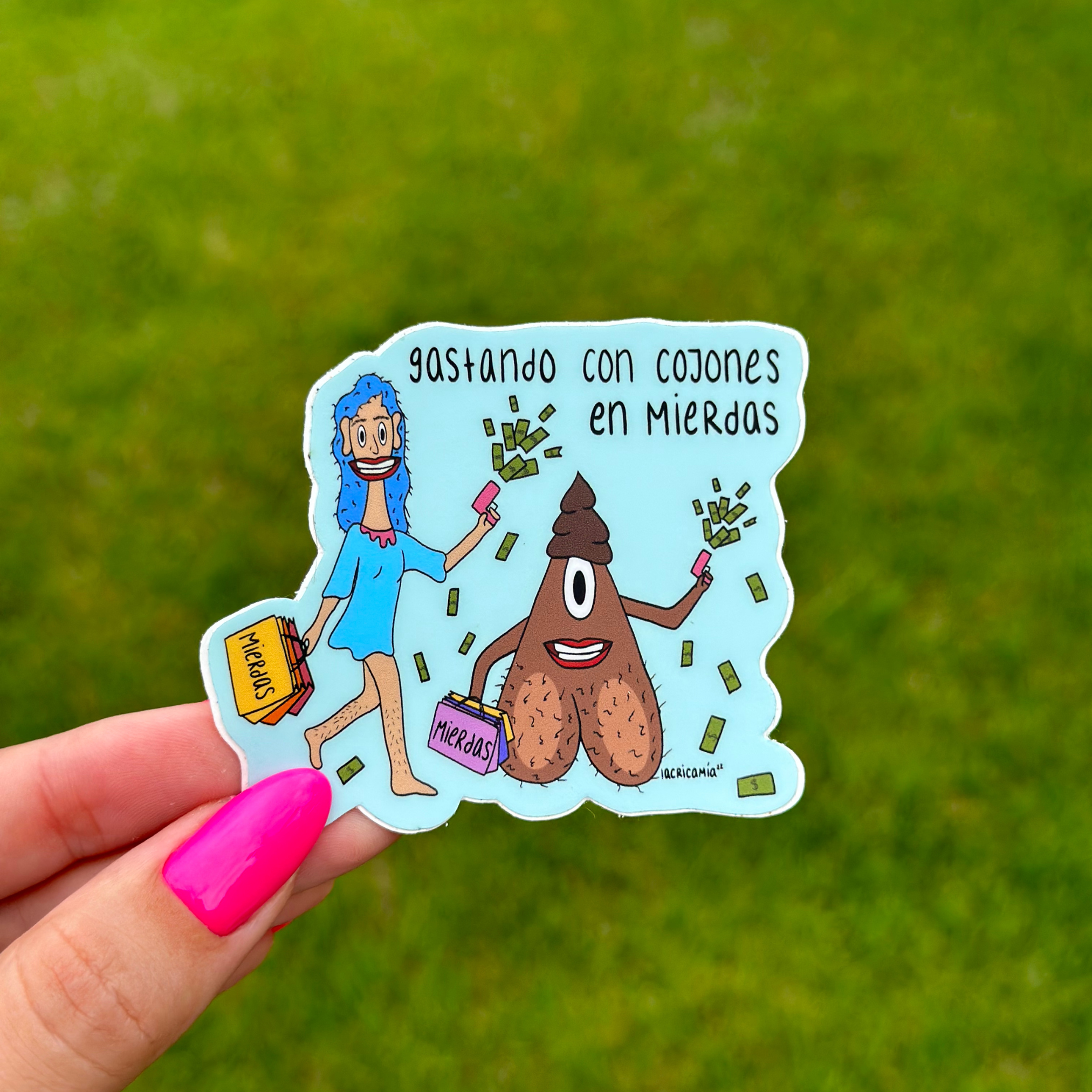 Sticker "Gastando con Cojones"