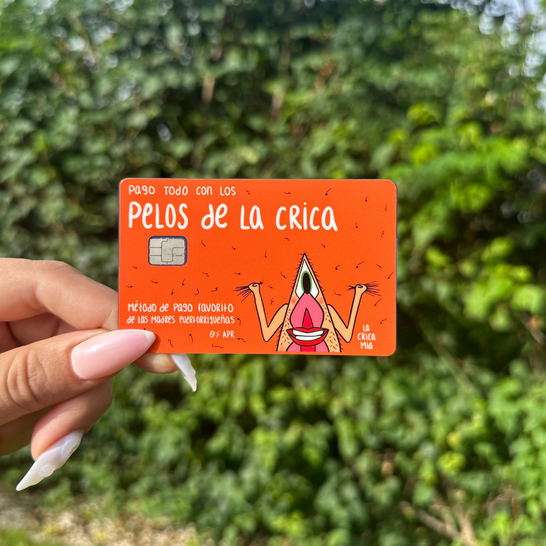 Sticker "Pelos de la Crica" – (Skin cover tarjeta de crédito)