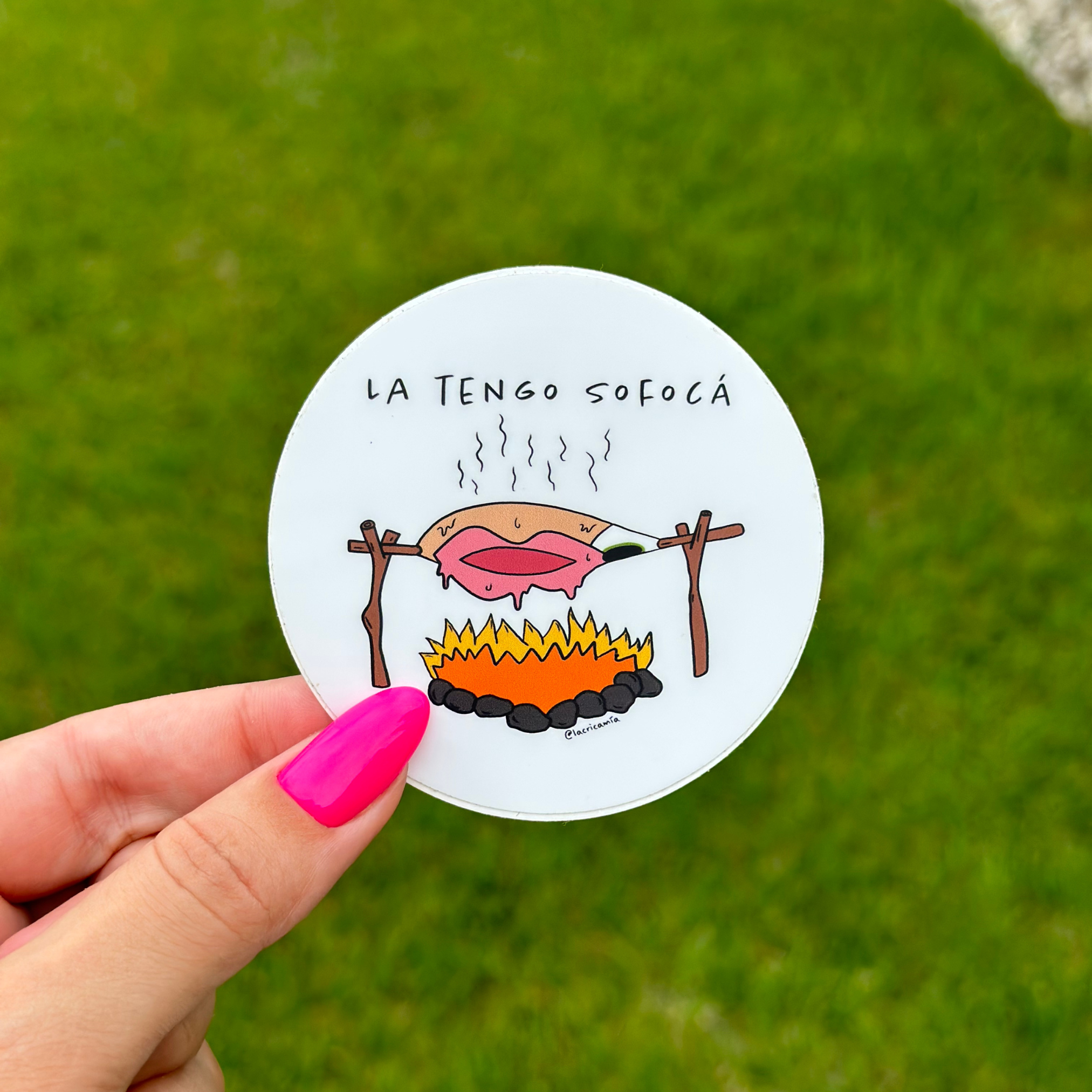 Sticker "La tengo sofocá"