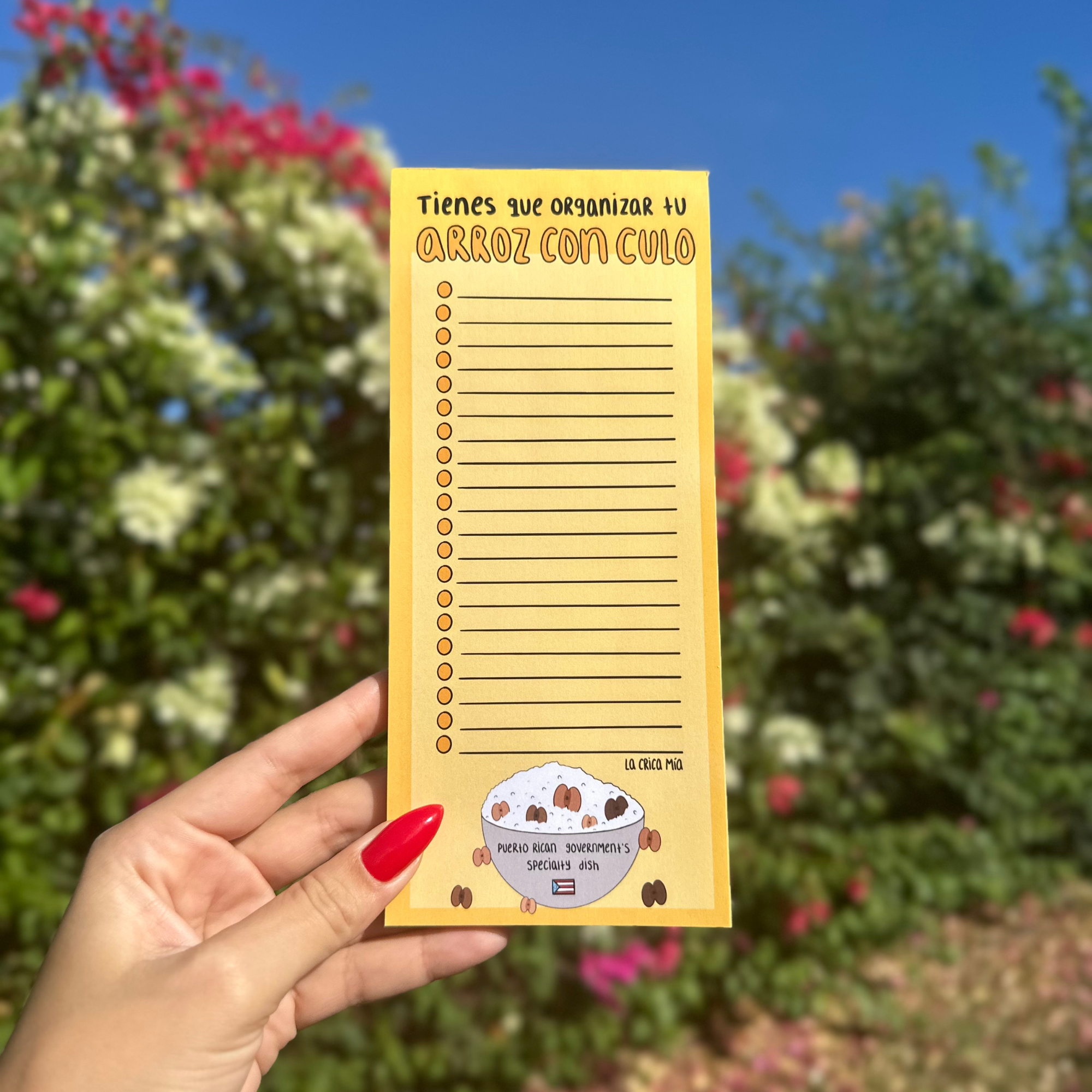 To-Do List "Arroz con Culo" –  con imán