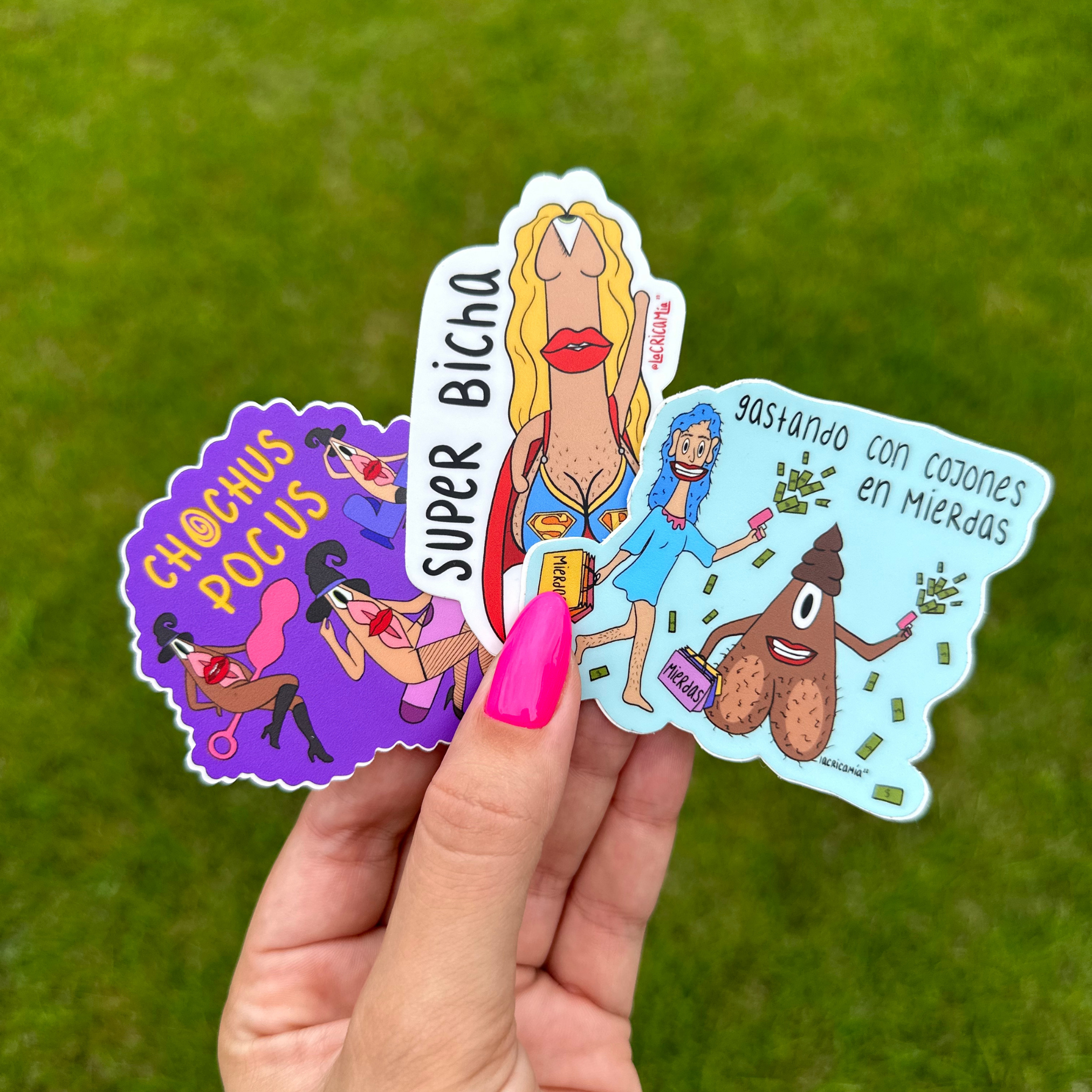 La Crica Mía & Co. Pack – Set de 3 Stickers cricosos