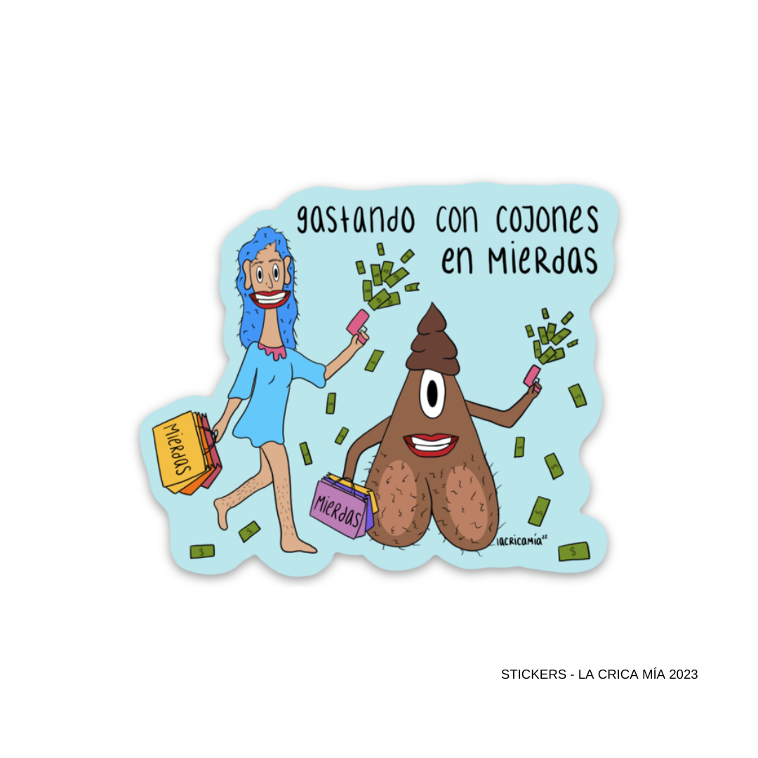 Sticker "Gastando con Cojones"