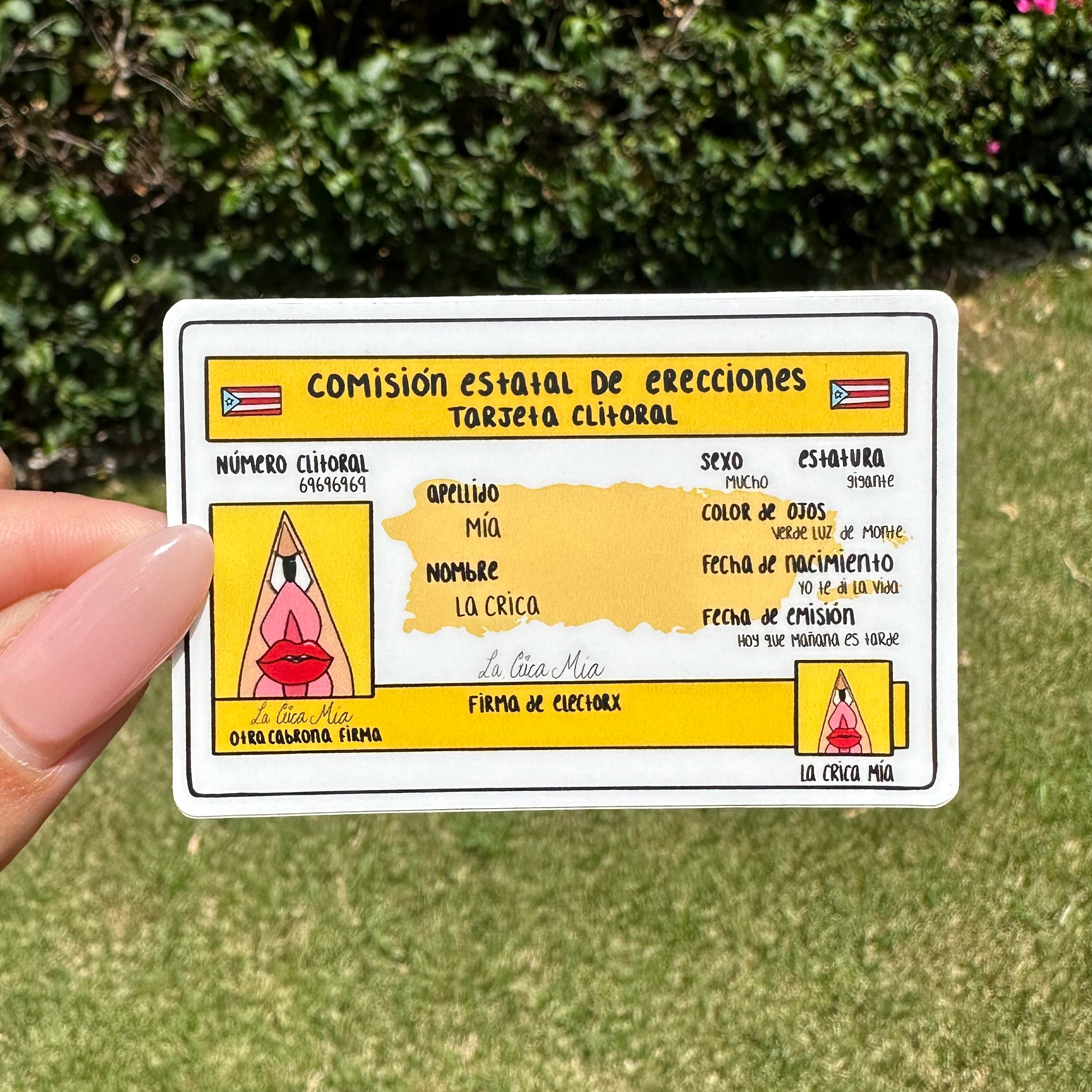 Sticker "Tarjeta Clitoral"