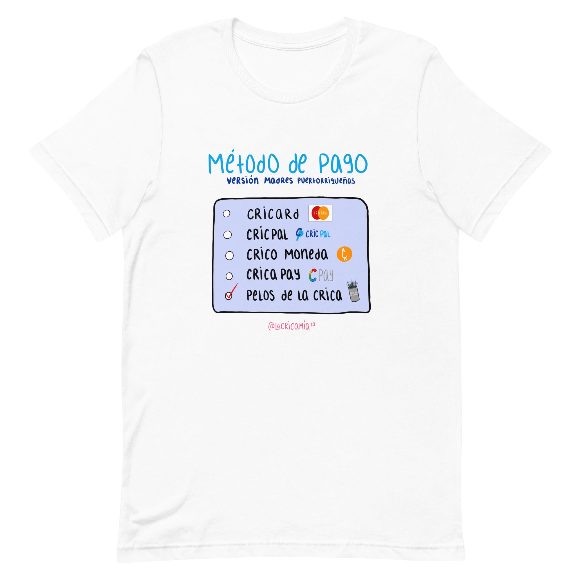 T-shirt "Método de Pago"