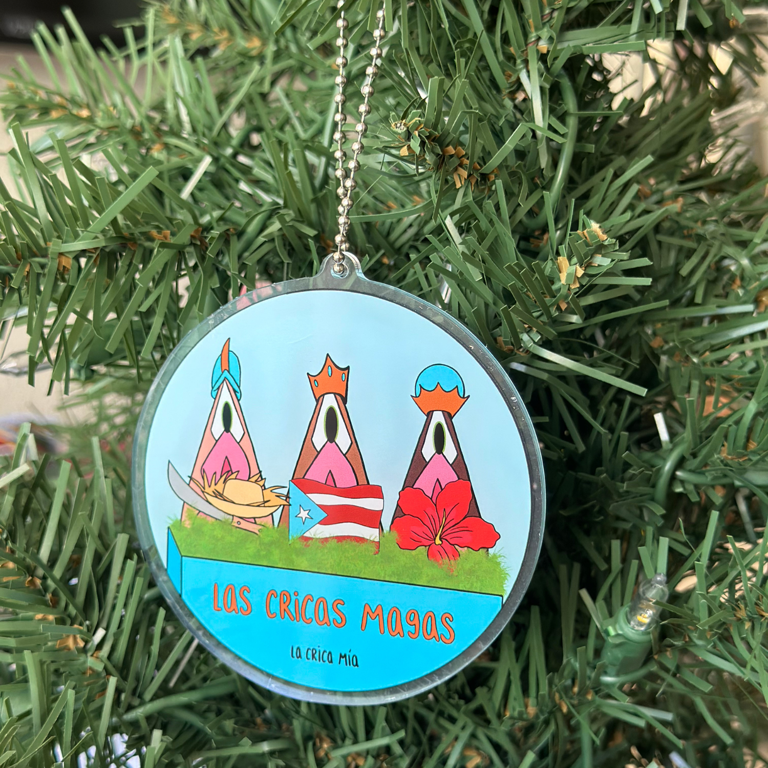 Adorno "Las Cricas Magas" - acrílico