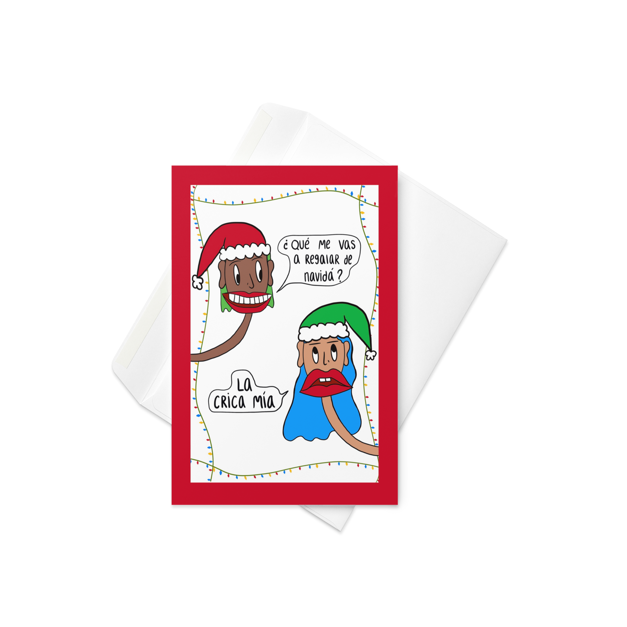 Tarjeta "Merry Cricas"